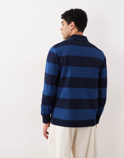 GANT - Polo de rugby à rayures - Bleu indigo, 4 de 5