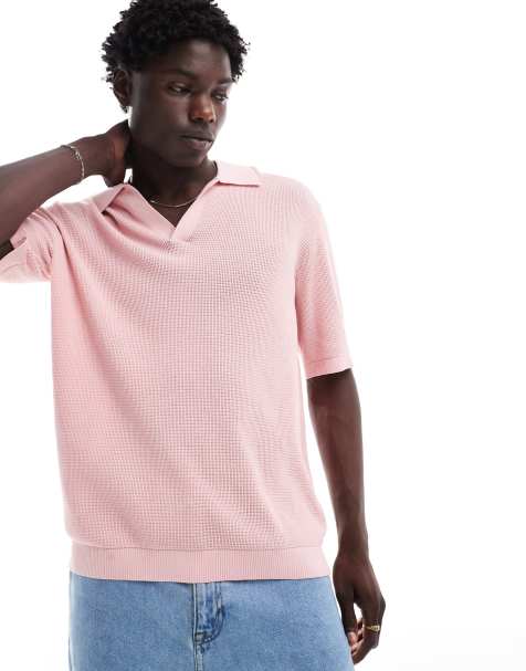 GANT - Polo en maille à col ouvert - Rose - view 1