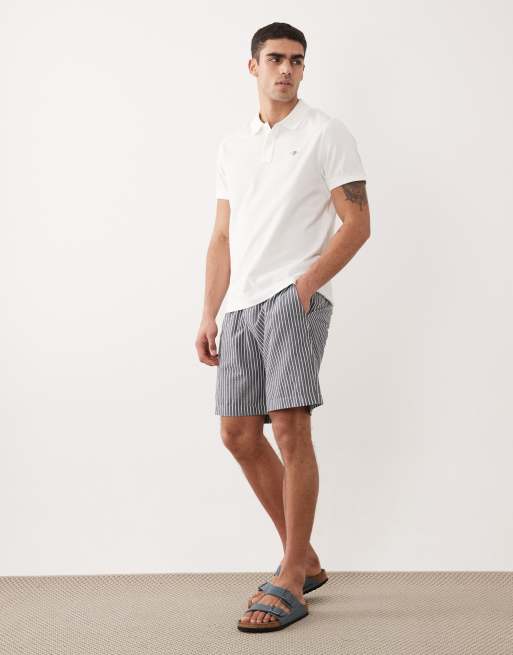 GANT - Polo en piqué à logo blason - Blanc, 2 de 5