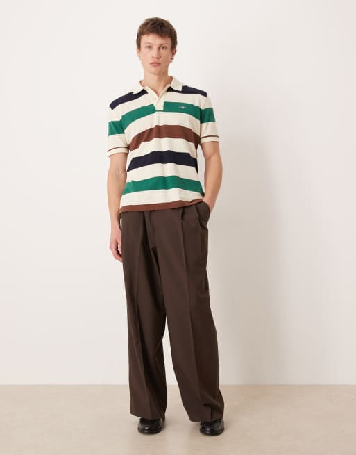 Gant – Polo-Oberteil mit Logo und kontrastierenden Streifen , 2 von 5