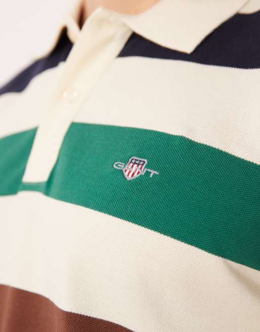 Gant – Polo-Oberteil mit Logo und kontrastierenden Streifen , 5 von 5