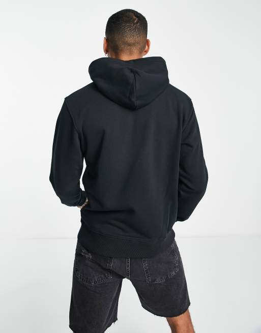 GANT Pride capsule stripe crest logo hoodie in black