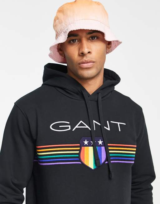 Gant black hoodie hot sale