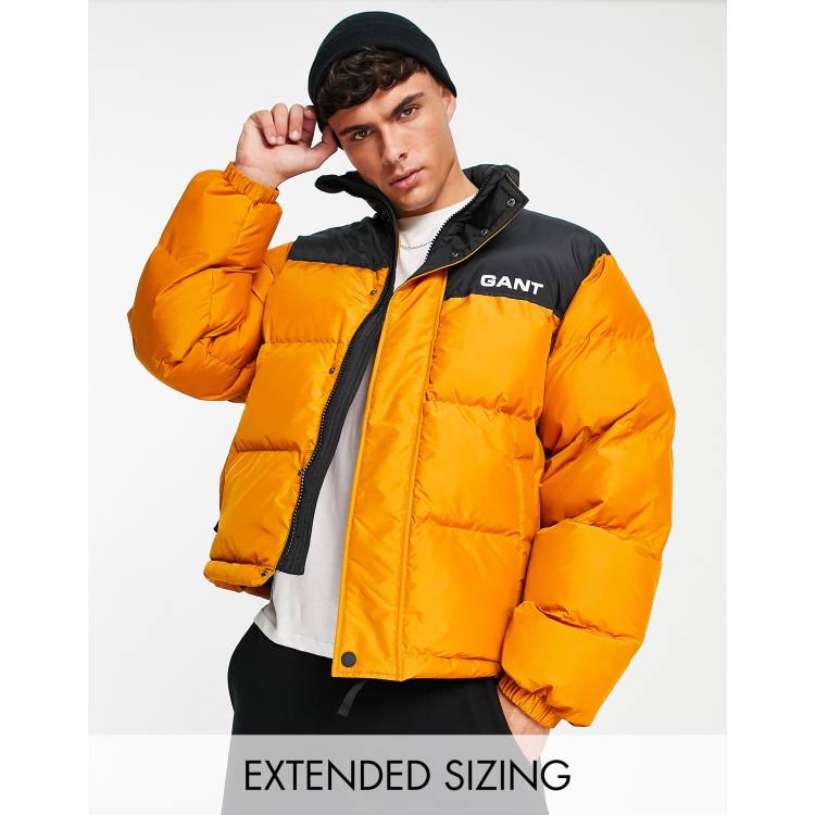 GANT puffer jacket in dark orange ASOS