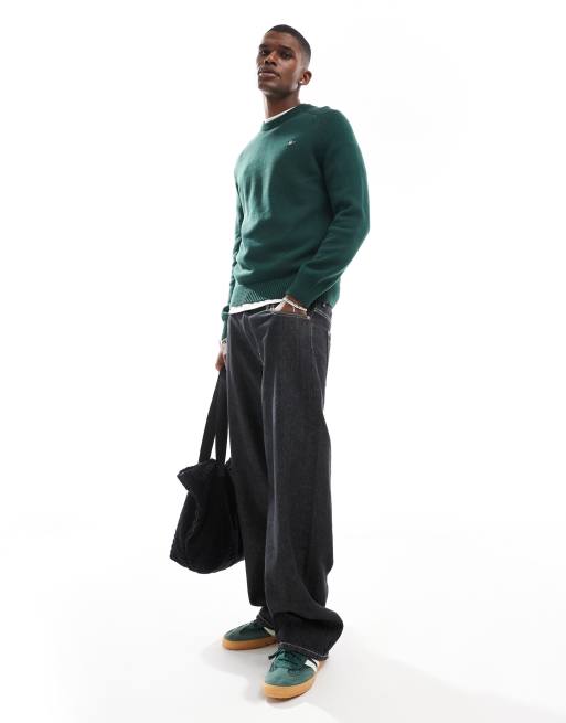 GANT - Pull casual en maille de coton avec logo - Vert foncé, 2 de 4