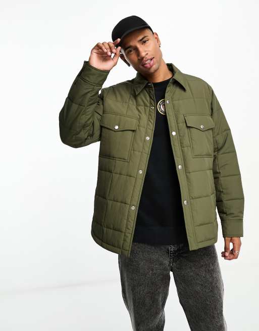 Relaxed fit shirt outlet jacket