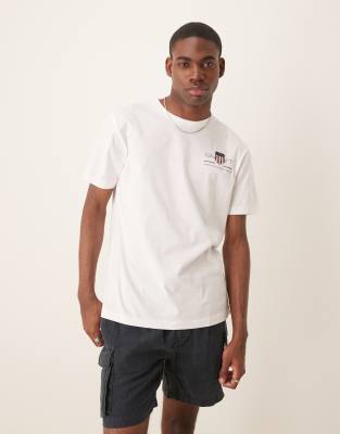regular fit archive small logo T-shirt in white
