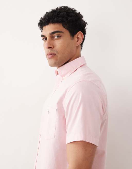 GANT Regular fit classic oxford shirt in washed pink, 4 of 5