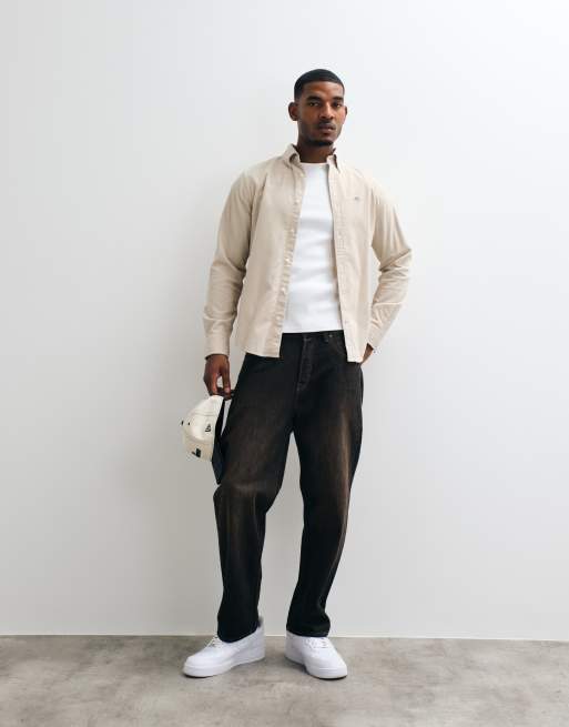 GANT regular fit corduroy shirt in beige, 5 of 5