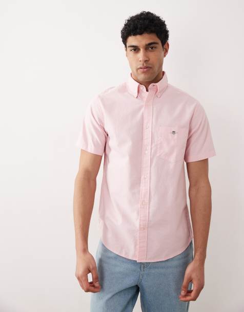GANT - Regular-fit klassiek Oxford overhemd in roze met wassing - view 1