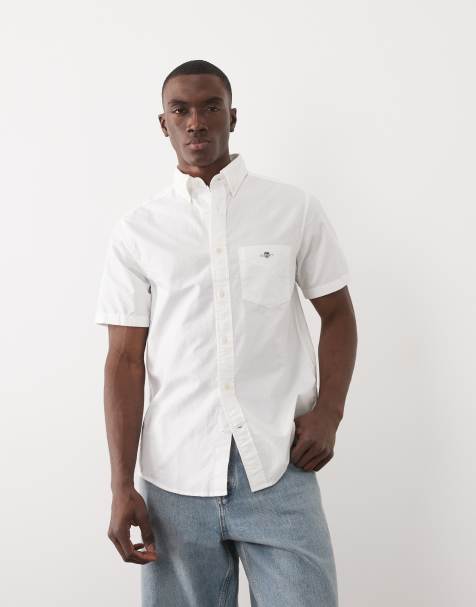 GANT - Regular-fit klassiek Oxford overhemd in wit - view 1