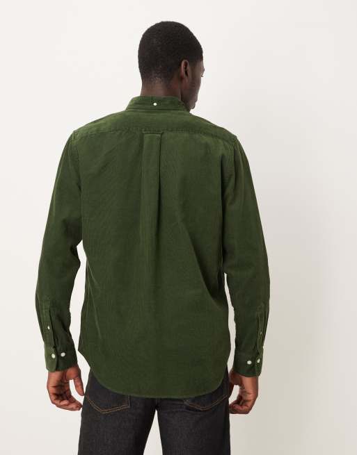 GANT - Regular-fit overhemd van corduroy met schildlogo in donkergroen, 3 van 5