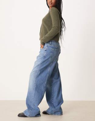 Gant Relaxed Fit Seam Detailing Jeans In Blue