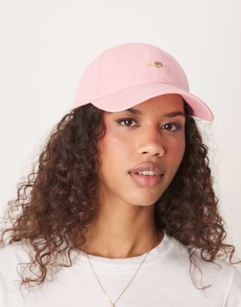 GANT – Rosa baseball-keps i bomullstwill med sköldlogga - view 1