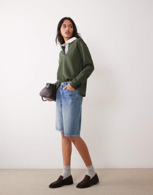 GANT rugby sweatshirt in moss green, 2 of 4