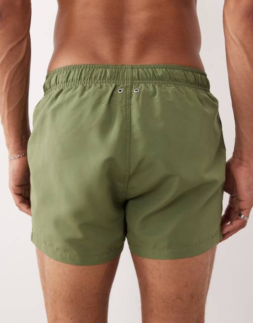 GANT – Schnell trocknende Badeshorts in Grün mit Logo, 5 von 5