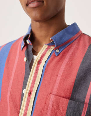 Gant Seersucker Multi Stripe Oversized Shirt
