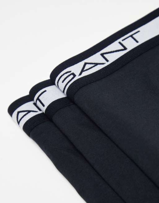Gant - Set van 3 boxershorts met logo op de tailleband in zwart, 2 van 4