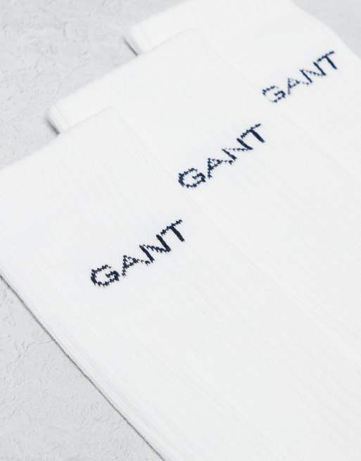 GANT - Set van 3 paar sportsokken met logo in wit, 2 van 4