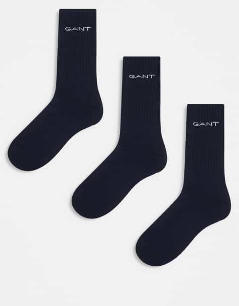 GANT - Set van 3 paar sportsokken met logo in zwart - view 1