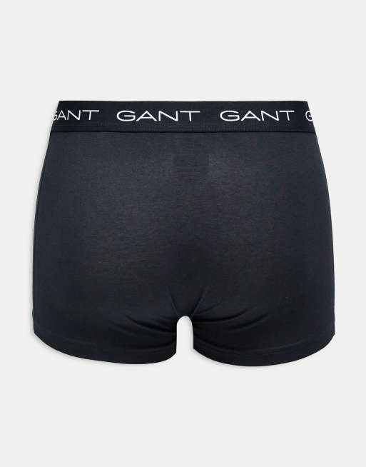 Gant - Set van 5 boxershorts met logo op de tailleband in zwart, 3 van 3
