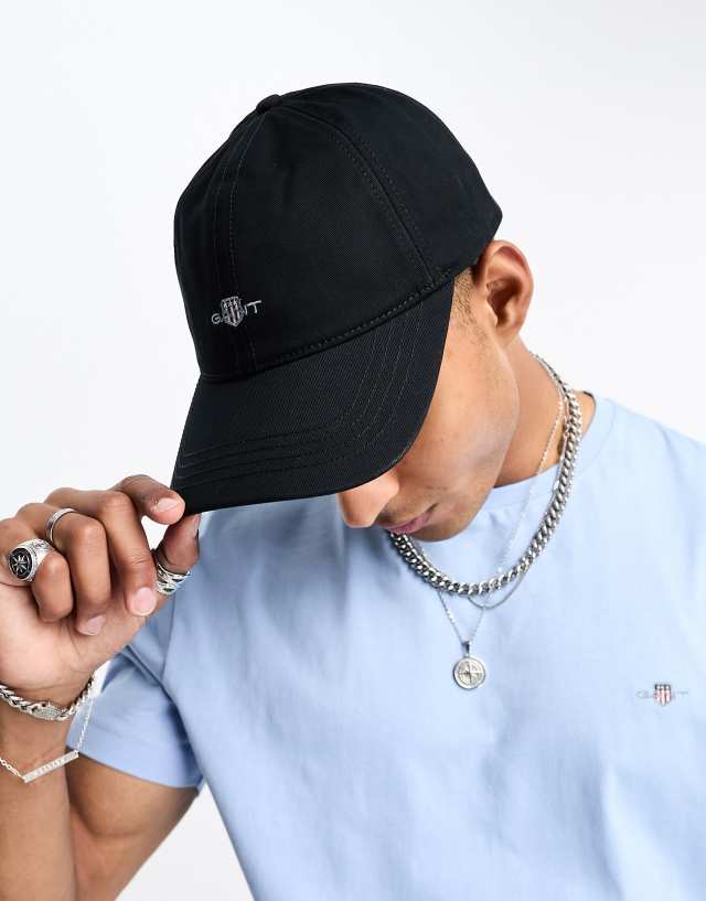 Gant - shield logo baseball cap in black