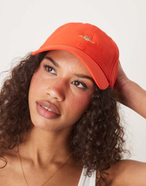 GANT shield logo cotton twill baseball cap in red - view 1