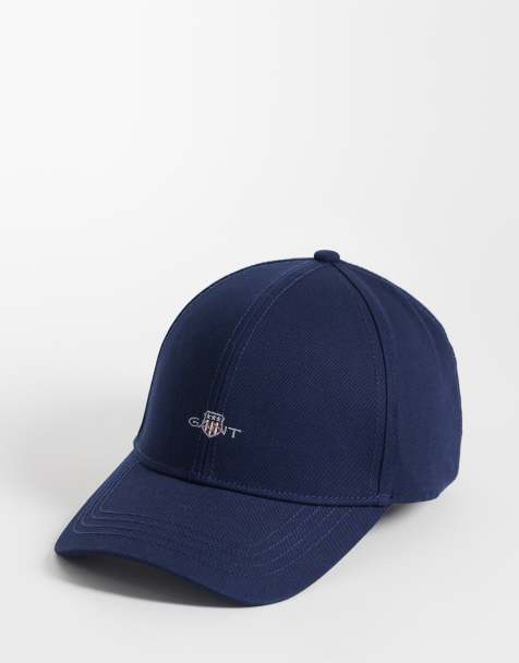 GANT shield logo cotton twill cap in navy - view 1