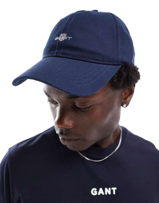  GANT shield logo embroid baseball cap in navy