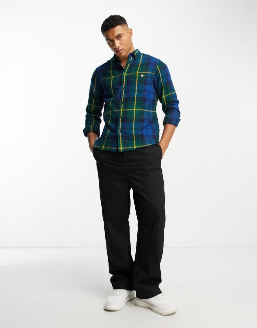 Regular-Fit Plaid Flannel Shirt