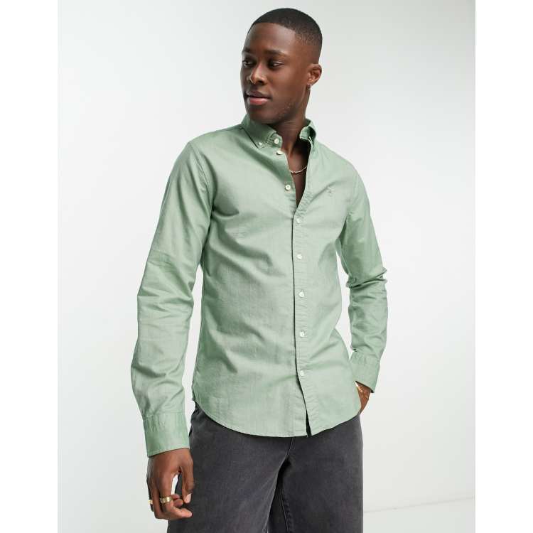 Light green dress sales shirt