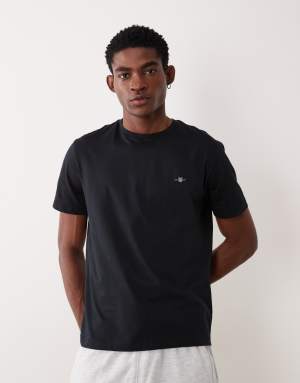 GANT shield logo t-shirt in black