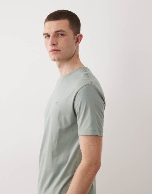 GANT shield logo t-shirt in grey, 4 of 5