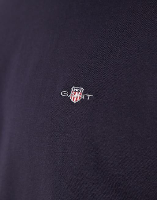 GANT shield logo t-shirt in navy blue, 2 of 4