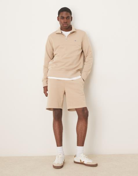 GANT - Short molletonné avec logo écusson - Beige - view 1