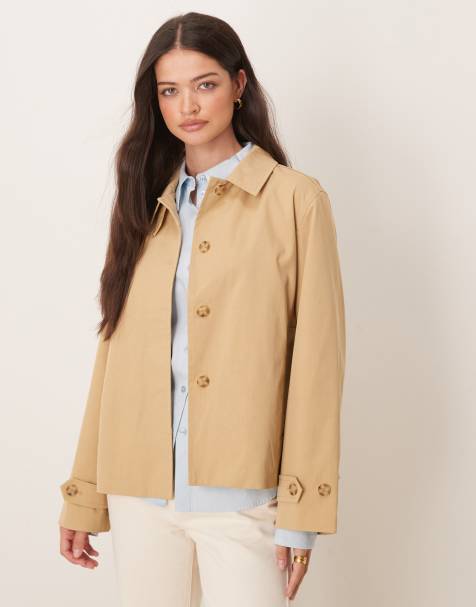 GANT short trench jacket in beige - view 1