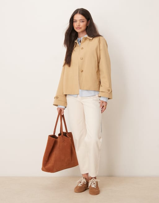 GANT short trench jacket in beige