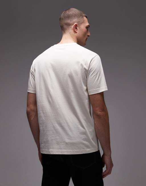 GANT Ski Club chest graphic t-shirt in cream, 3 of 5