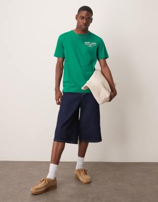 Gant Small Logo T-shirt In Green