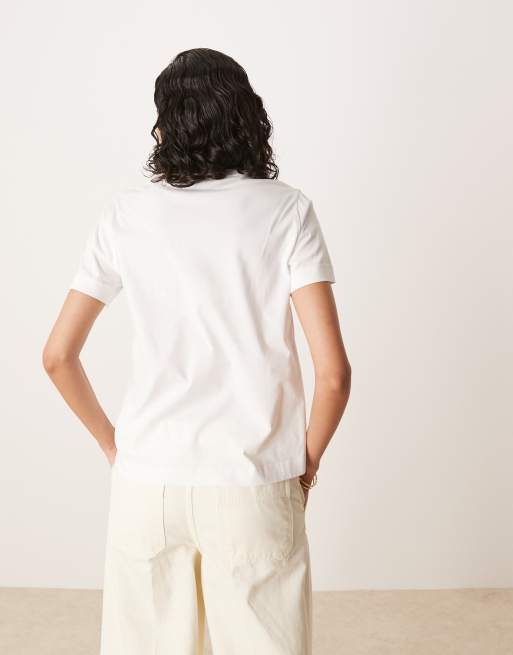 GANT small logo t-shirt in white, 2 of 4