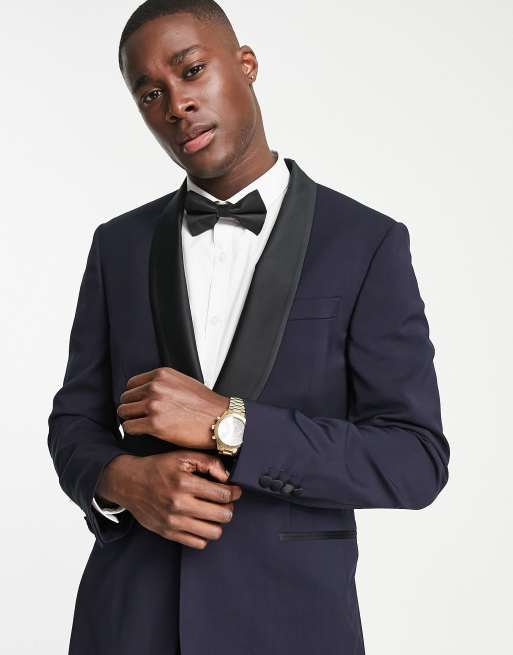 Gant - Smokingblazer in marineblauw