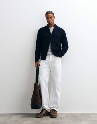 Gant Herren Dunkelblau Strickjacken & Cardigans, Blau, Gr. L - Bild 7