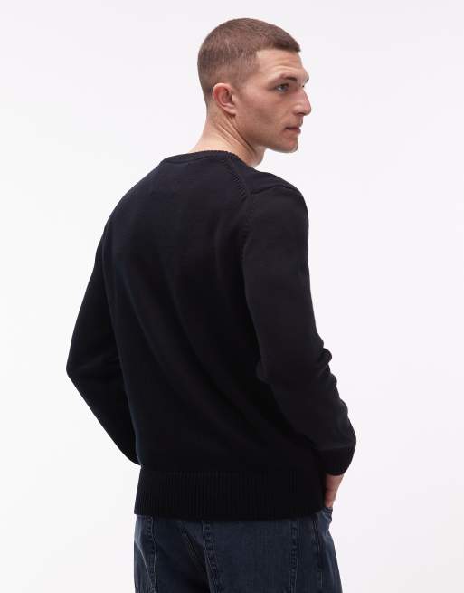GANT - Sudadera negra con gráfico "Ski Club" bordado en el pecho, 3 de 5