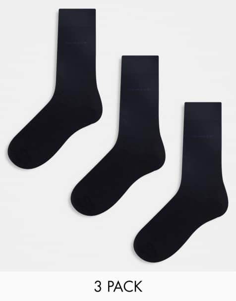 Gant – Svarta strumpor med logga, 3-pack - view 1