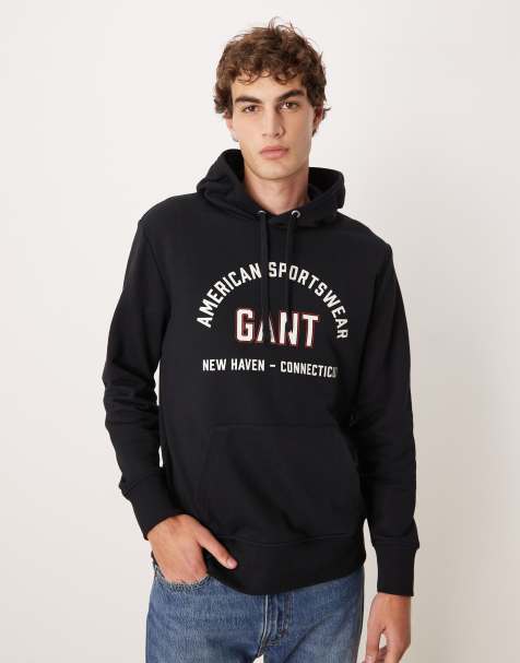 GANT - Sweat à capuche avec logo universitaire - Noir - view 1