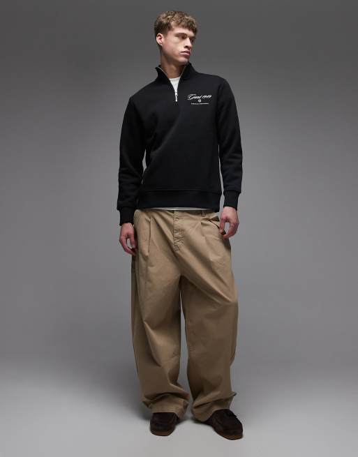 GANT - Sweat à demi-fermeture éclair et écusson sur la poitrine - Noir, 2 de 5
