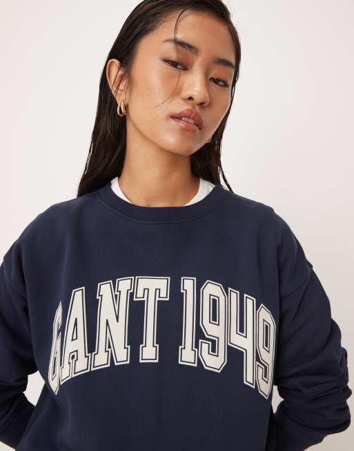GANT - Sweat à imprimé graphique style universitaire - Bleu clair, 3 de 4