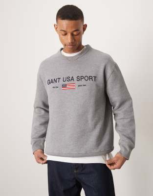 Sweat dcontract  logo brod USA Sport - chin - Gant - Modalova