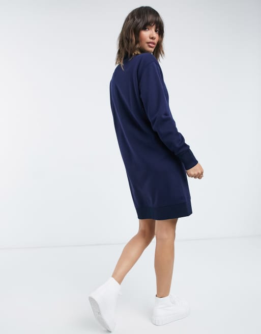 Navy store sweatshirt dress