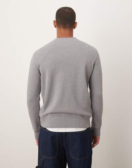 GANT - Sweatshirt met klein logo in het midden in grijs, 3 van 5